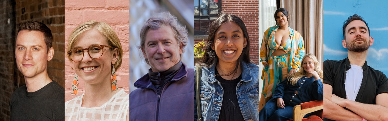 Collage of six headshots