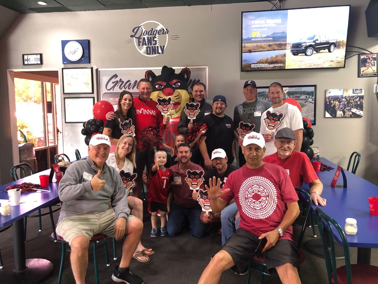 San Diego Bearcats posing as a group