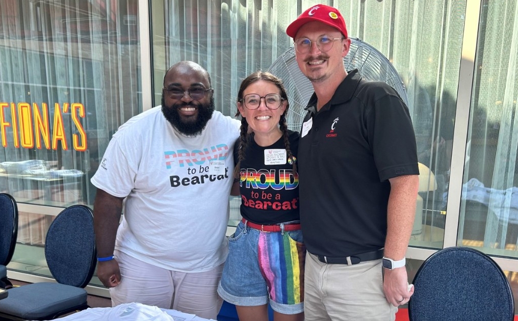 Alumni at a Pride Month event