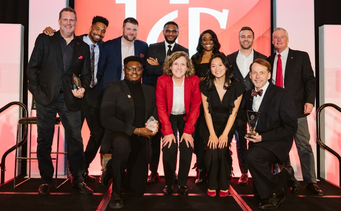 2023 CBAA Awardees on stage with Dean Lewis